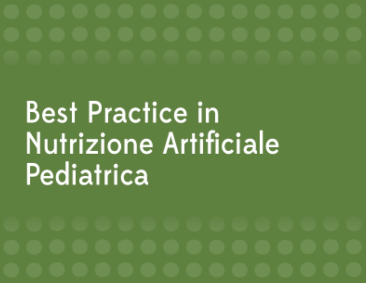 FAD "Nutrizione artificiale pediatrica"